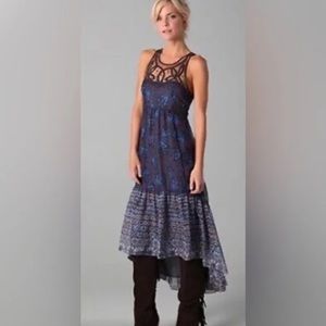 FREE PEOPLE Urban Outfitters Floral High-Low Maxi Dress